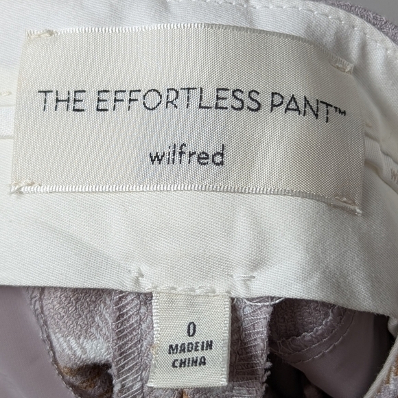 ARITZIA WILFRED Effortless Pants Plaid Purple 0 - Picture 14 of 16